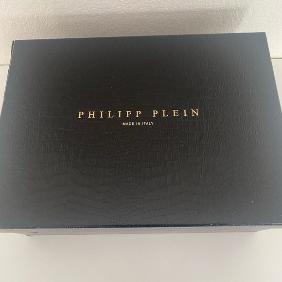 PHILIPP PLEIN LOW-TOP SNEAKERS WITH CRYSTAL EMBELLISHED US 7.5/EU 38 - Picture 7 of 7